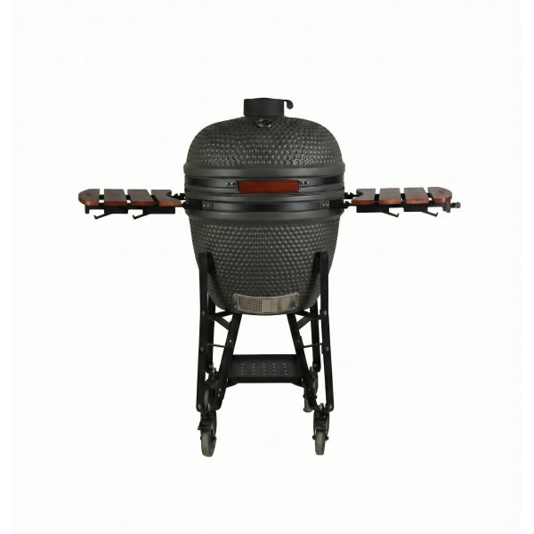 Kamado-grill 23� | Keramisk kullgrill | Sidebord og termometer