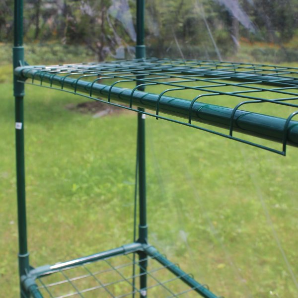 Lite drivhus i plast 1m² | Stålramme med PVC-belegg Lite drivhus i plast 1m² | Stålramme med PVC-belegg