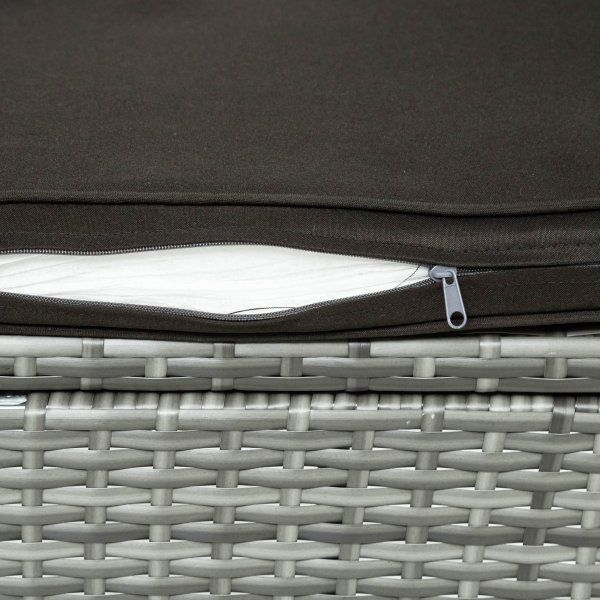 Utendørs spisegruppe med 8 stoler | Puter inkludert | Grå | Lyfco Lysekil Utendørs spisegruppe med 8 stoler | Puter inkludert | Grå | Lyfco Lysekil