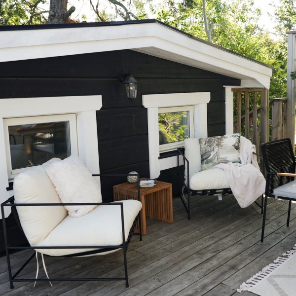 Loungefåtölj i galvaniserat stål | Fårö Loungefåtölj i galvaniserat stål | Fårö