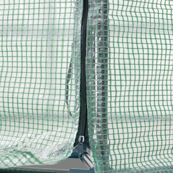 Sekskantet plastdrivhus 3,8m� | St�lramme med PE plastdeksel