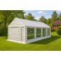 Premium partytelt 4 � 8 m | Galvanisert st�lramme | Hvit