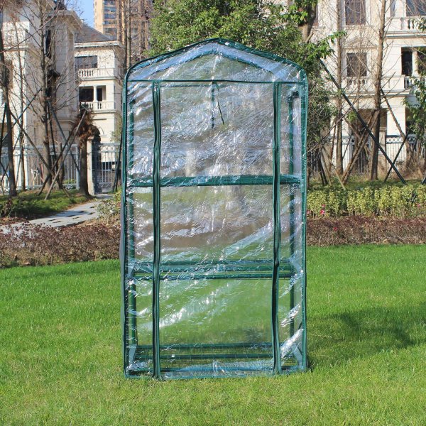 Minidrivhus 0,3m² | Stålramme med plastdeksel Minidrivhus 0,3m² | Stålramme med plastdeksel