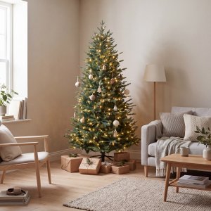 Kunstig juletre med LED-belysning | 210 cm | 650 LED-lys