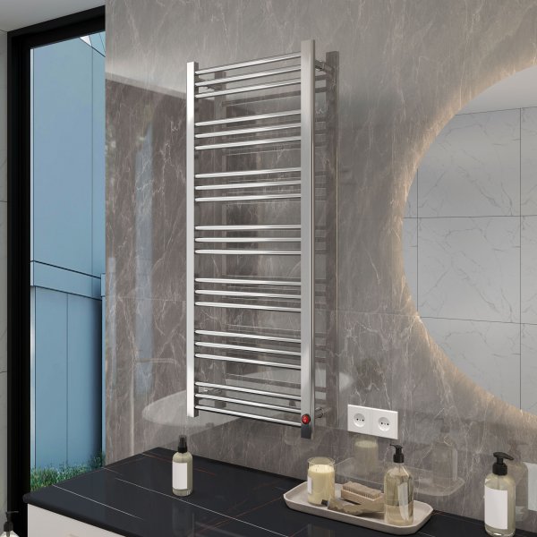 Elektrisk håndklestang 50x120x9cm | Rustfritt stål | OH-011 Elektrisk håndklestang 50x120x9cm | Rustfritt stål | OH-011