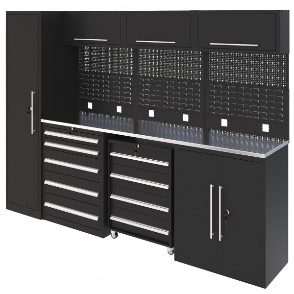 Komplett garasjeinnredning - Svart