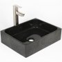 Servant 45x35cm | Svart naturstein | Unike skift