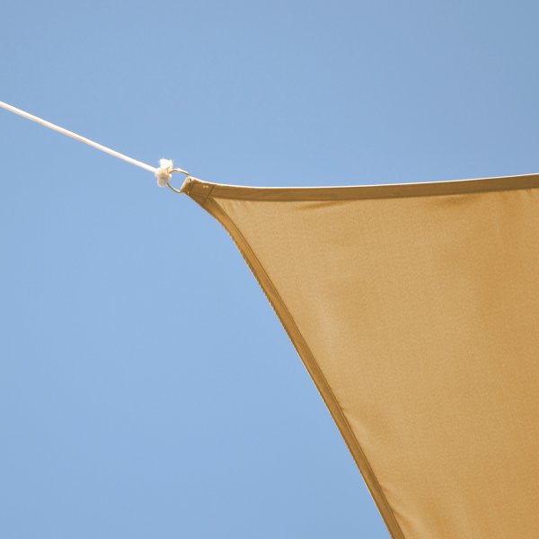 Trekantet solseil - Beige