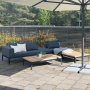Eksklusiv loungegruppe i teak og aluminium - Bjrkskr