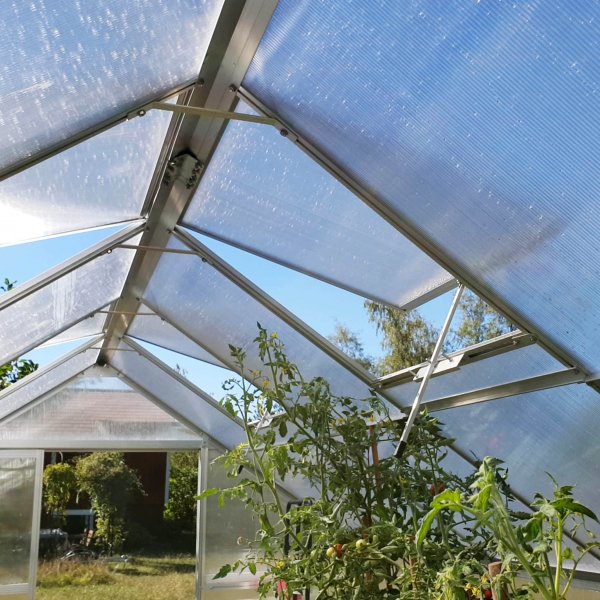 Drivhus 12,4m | Hy dyrkingshyde | 6mm kanal plast