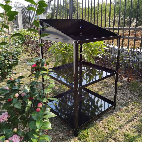 Drivhushylle med tre nivåer - Aluminium Drivhushylle med tre nivåer - Aluminium