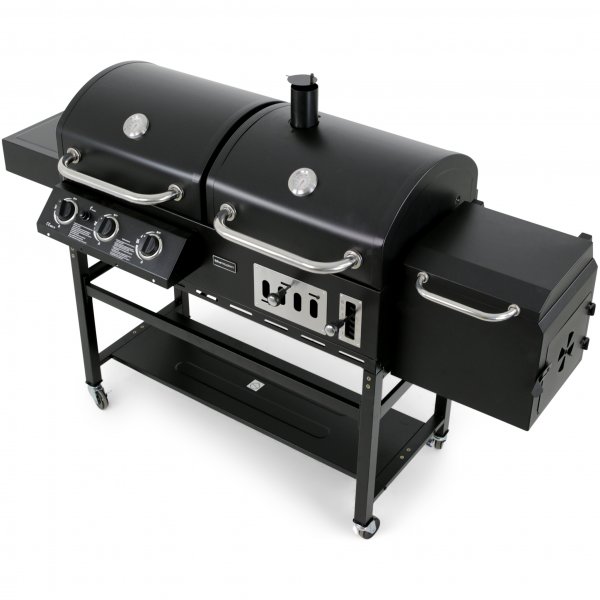 Kombinert kull- og gassgrill med røyker | Cleveland Kombinert kull- og gassgrill med røyker | Cleveland