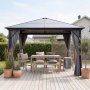 Paviljong premium 3 � 3 m | Tak i kanalplast | Inkl. vegger og myggnett