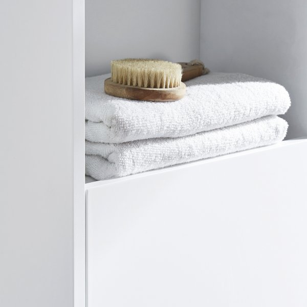 H�yskap til bad 170 x 35 cm | Skap og �pne hyller, hvit