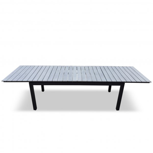 Uttrekkbart hagebord i kompositt | 200�300 cm | 10�12 personer | Rind�