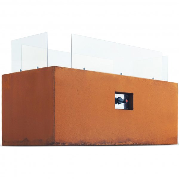 Gasoldrevet eldsted i cortenstål for utendørs bruk - Kalix Gasoldrevet eldsted i cortenstål for utendørs bruk - Kalix