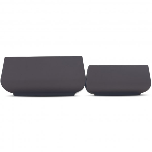 Fiberarmerte utepotter | 2-pakning | Mrkebrun