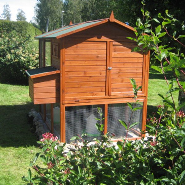 Hønsehus med hønsegård | Lett å rengjøre | Ferdig byggesett | 1,9x1,7x1,6m Hønsehus med hønsegård | Lett å rengjøre | Ferdig byggesett | 1,9x1,7x1,6m