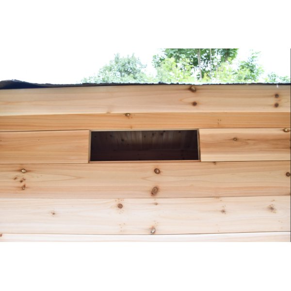 Utedo i tre | Utetoalett i furu | Komplett byggesett | 123 � 102 � 217,8 cm