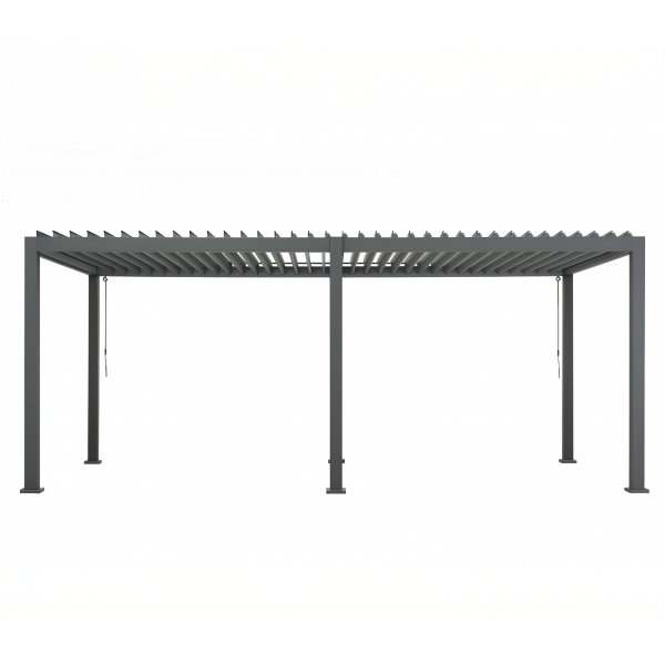 Pergola i aluminium 6x3 m | Justerbart lamelltak, gr�, uteplass og hage