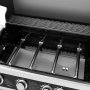 Gasgrill 14,5 kW - 4 rustfrie brennere + 1 sidebrenner - St. Louis