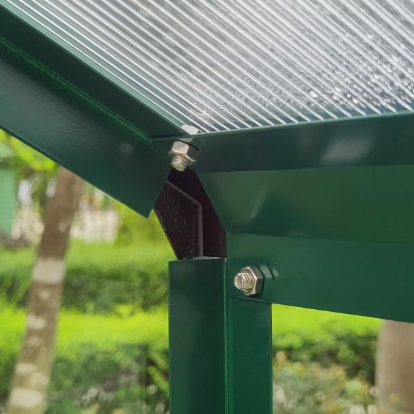 Drivhus 3,3m� | 4mm sikkerhetsglass | 5 �rs stormgaranti