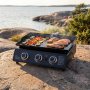 Portabel stekehelle | Stekebord med 3 brennere for enkel og fleksibel grilling | CampMate