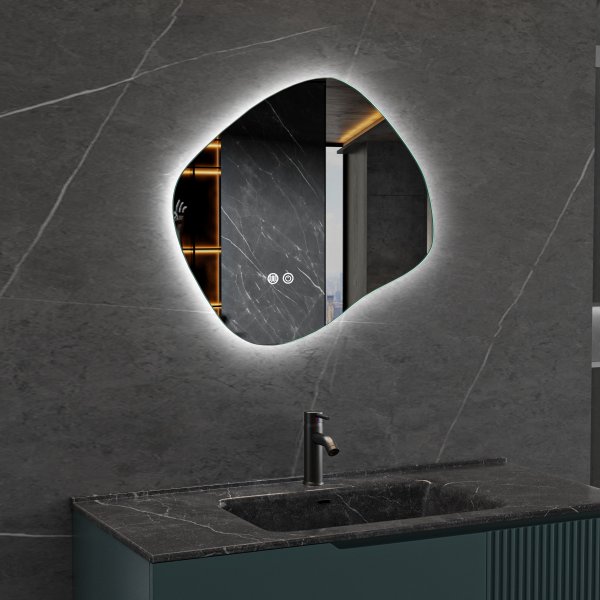 LED speil 80x72 cm | Anti-tåke | Justerbar belysning | CE-sertifisert | Lyfco LED speil 80x72 cm | Anti-tåke | Justerbar belysning | CE-sertifisert | Lyfco