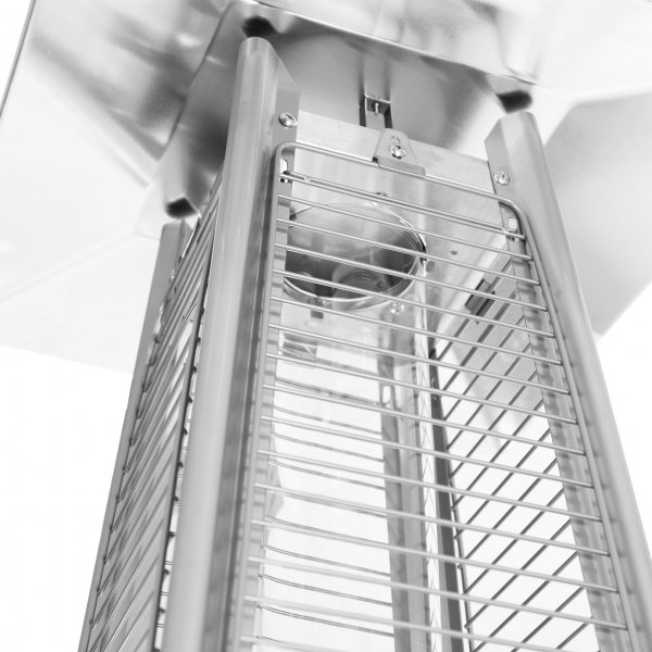 Gassdrevet terrassevarmer 13 kW | Pyramidformet | Rustfritt stål Gassdrevet terrassevarmer 13 kW | Pyramidformet | Rustfritt stål