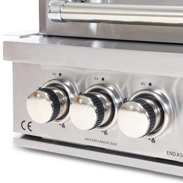 Rustfri gassgrill for innbygging - Chicago Rustfri gassgrill for innbygging - Chicago