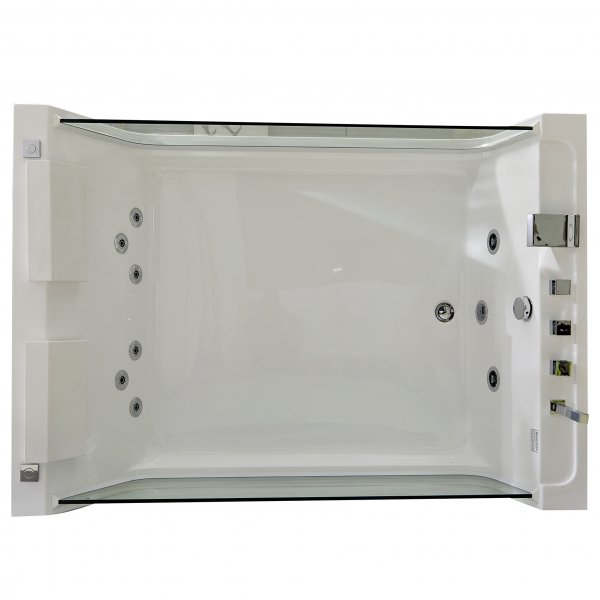 Stort boblebad for to 170x120cm | Med glass og varmer | BK-007V