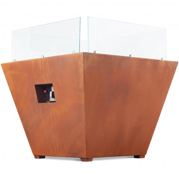 Gassdrevet peis laget av cortenstål | For utendørs bruk | Husum Gassdrevet peis laget av cortenstål | For utendørs bruk | Husum