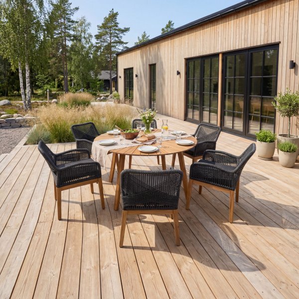 Spisegruppe utemøbler | 6 sitteplasser | Akasietre | Lyfco Florida Spisegruppe utemøbler | 6 sitteplasser | Akasietre | Lyfco Florida