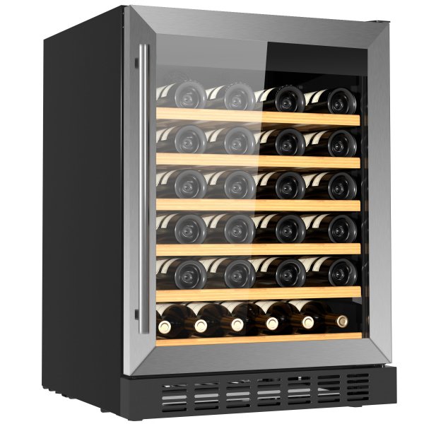 Vinkjøler for 46 flasker | Ekstra stillegående | LED-belysning Vinkjøler for 46 flasker | Ekstra stillegående | LED-belysning