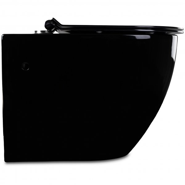 Toalettpakke vegghengt toalett & Skjult sisterne | Svart