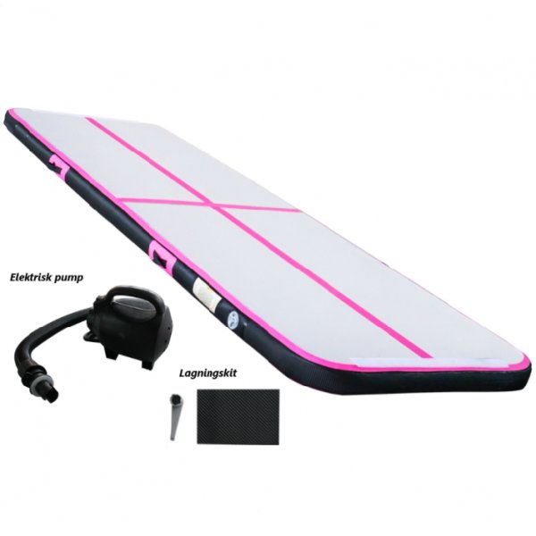 AirTrack | Air Volt Track | Enkel montering og oppbevaring | 3x1m | Rosa