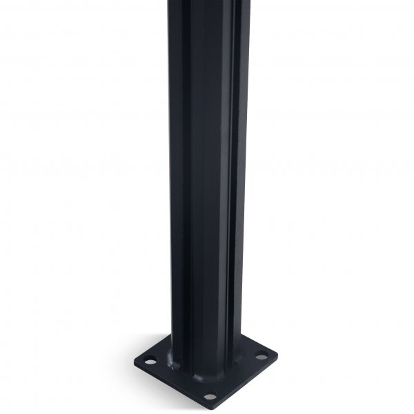 Hjørnestolpe for glassrekkverk - 135 grader | Svart Hjørnestolpe for glassrekkverk - 135 grader | Svart