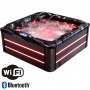 Spabad - Vivid Dreams WiFi - 5-6 personer | Svart utgave | Lyfco