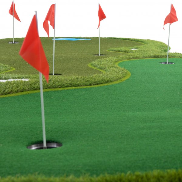 Golf Mat Pro | Doble greener og vannhinder | 4x2m Golf Mat Pro | Doble greener og vannhinder | 4x2m