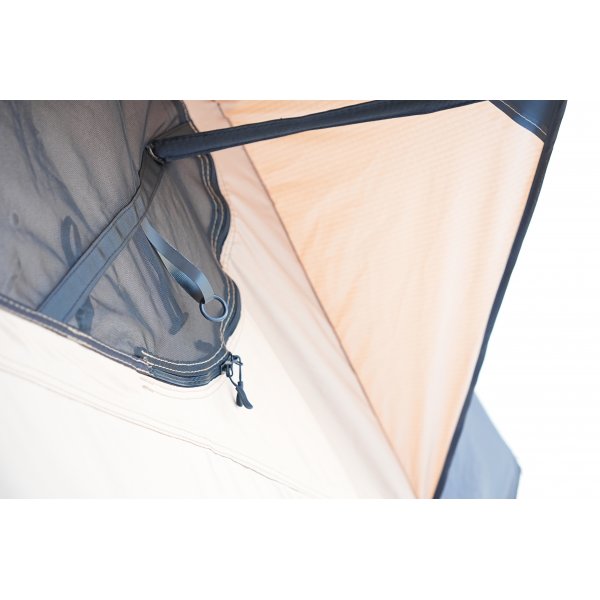 Taktelt softshell 240x160 cm | 10000 mm vanntett, madrass og stige inkludert, Trekkrunner