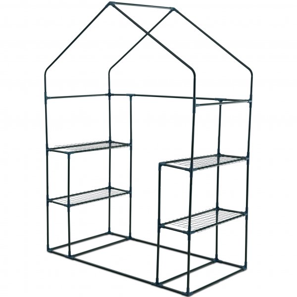 Lite drivhus i plast 1m² | Stålramme med PVC-belegg Lite drivhus i plast 1m² | Stålramme med PVC-belegg