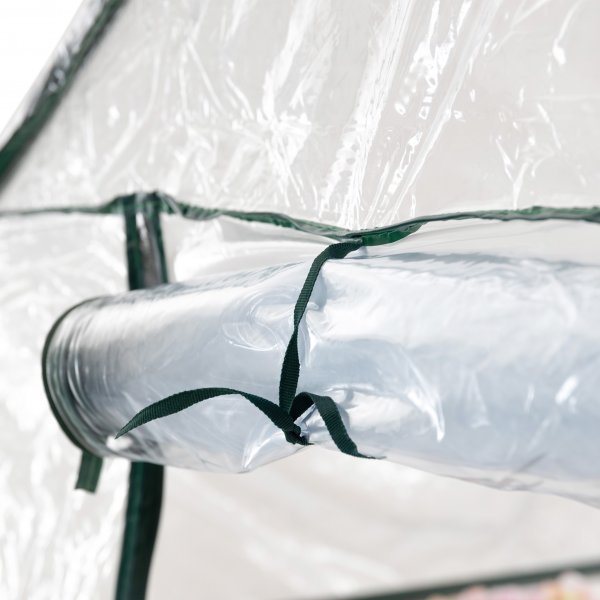 Lite drivhus i plast 1m² | Stålramme med PVC-belegg Lite drivhus i plast 1m² | Stålramme med PVC-belegg