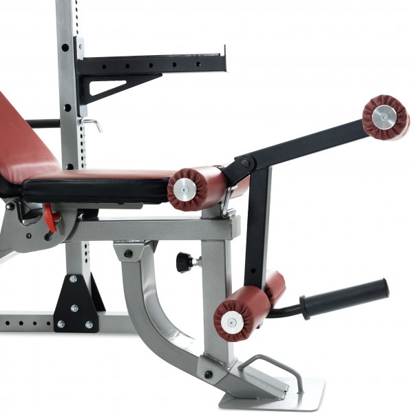 Vektstangstativ med treningsbenk