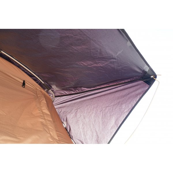 Taktelt softshell 240x160 cm | 10000 mm vanntett, madrass og stige inkludert, Trekkrunner