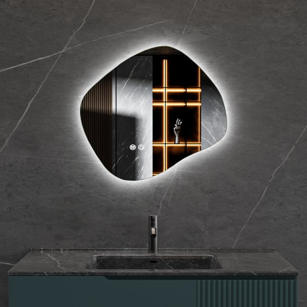 LED speil 80x72 cm | Anti-tåke | Justerbar belysning | CE-sertifisert | Lyfco LED speil 80x72 cm | Anti-tåke | Justerbar belysning | CE-sertifisert | Lyfco